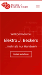 Mobile Screenshot of elektro-beckers.de