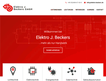 Tablet Screenshot of elektro-beckers.de